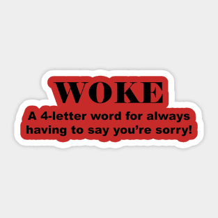 Woke Sticker